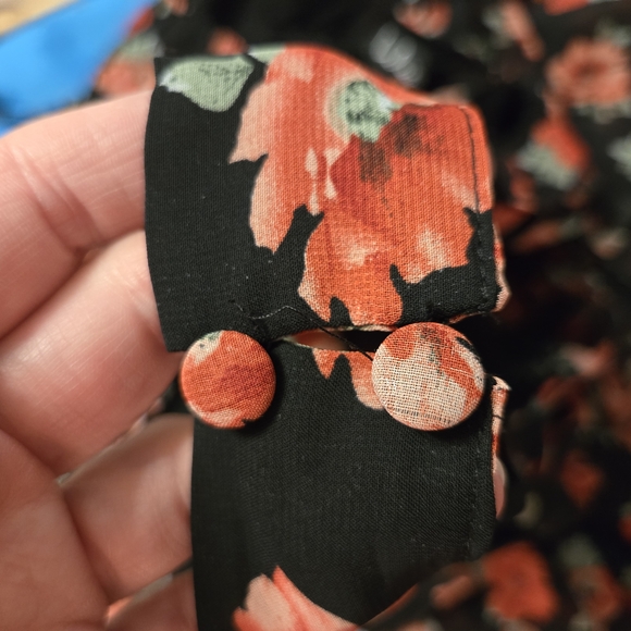 Lulu's Black and Red Floral Backless Dress Jane Anne Size XL - Picture 12 of 15